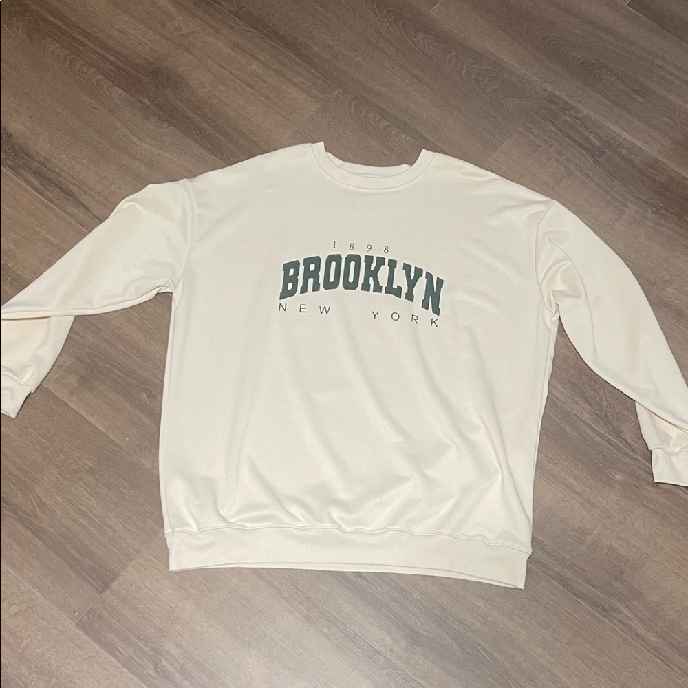 Brooklyn New York Cream Sweater